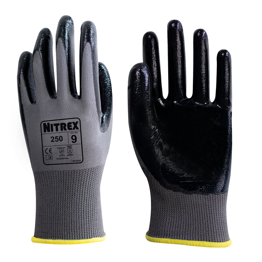 Handflächenbeschichtete-Nitril-Handschuhe