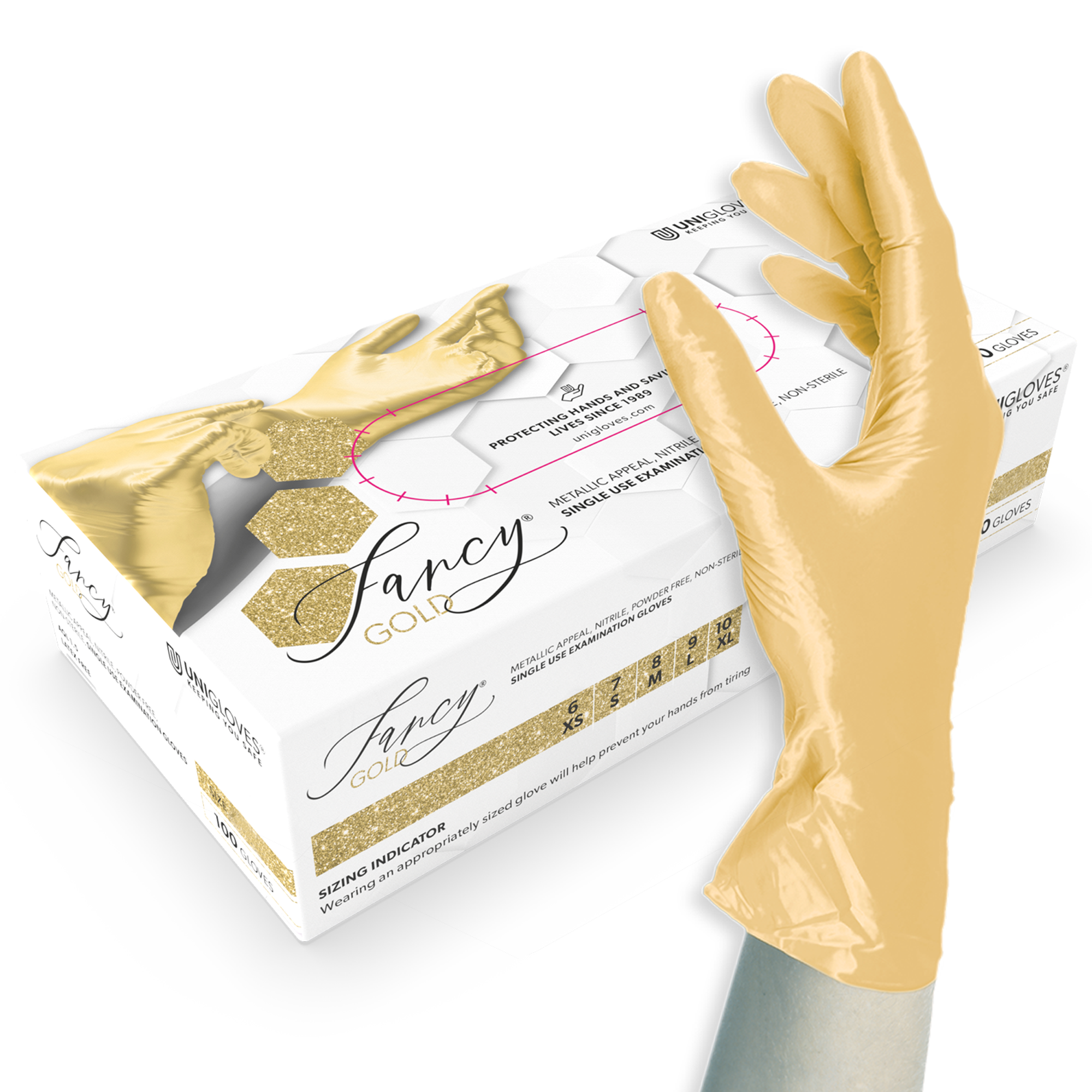 handschuhe gold Goldene Nitrilhandschuhe Sicher für den Kontakt mit Lebensmitteln