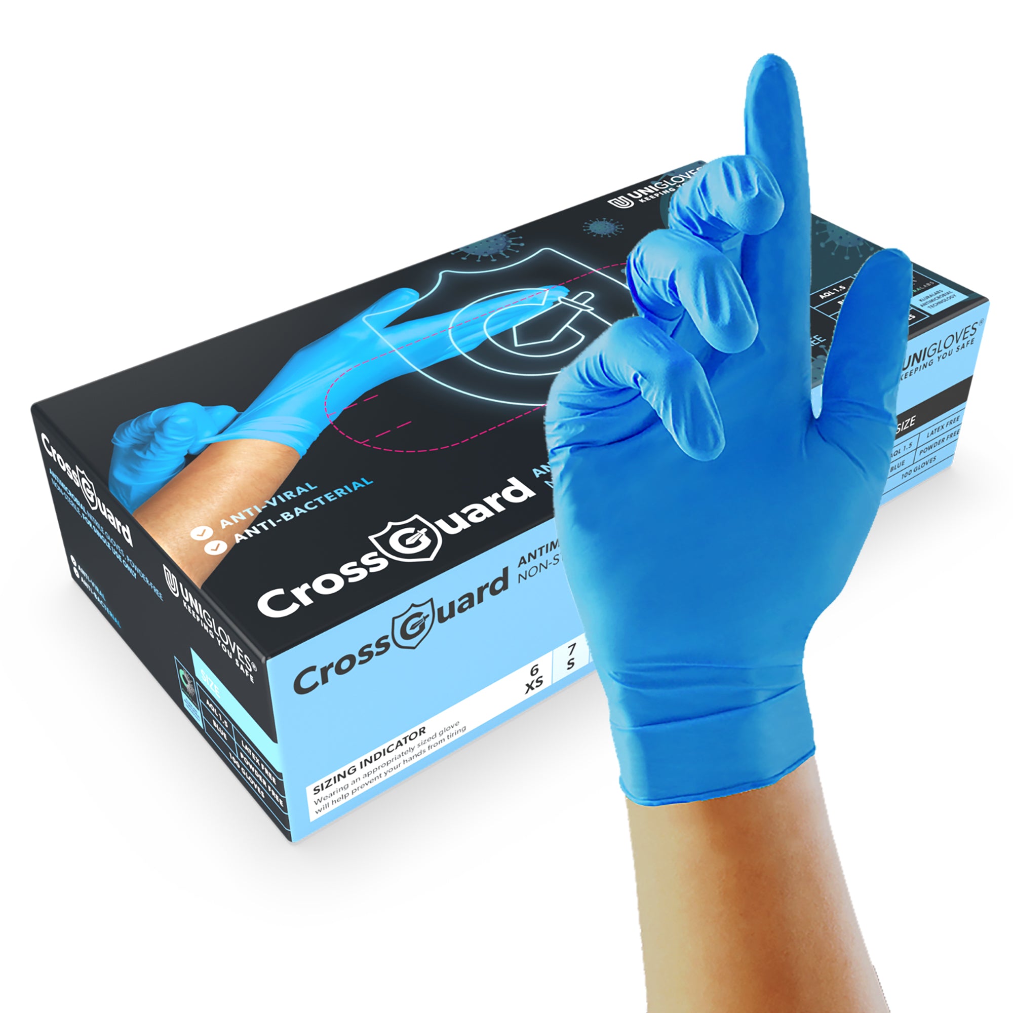 handschuhe antiviral Antimikrobielle Untersuchungshandschuhe | Bakterienschutz