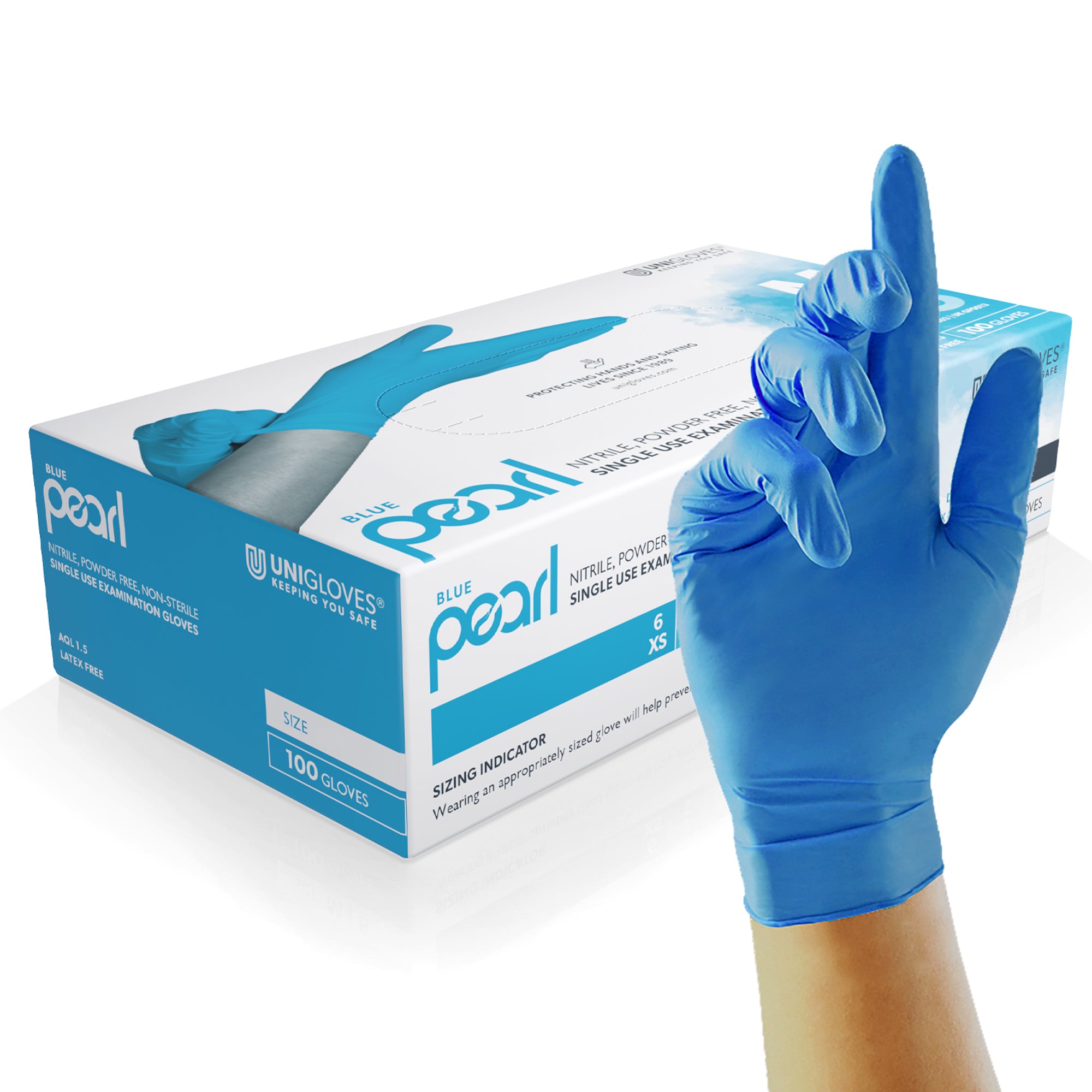 hygiene handschuhe blau Blaue Nitrilhandschuhe für die Lebensmittelzubereitung, sicher für den Umgang mit Lebensmitteln