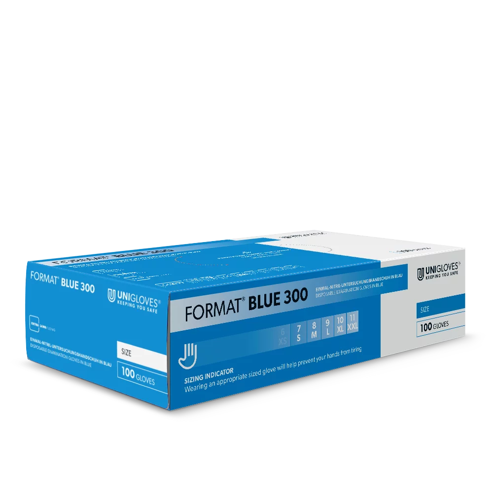 Unigloves Format Blue 300
