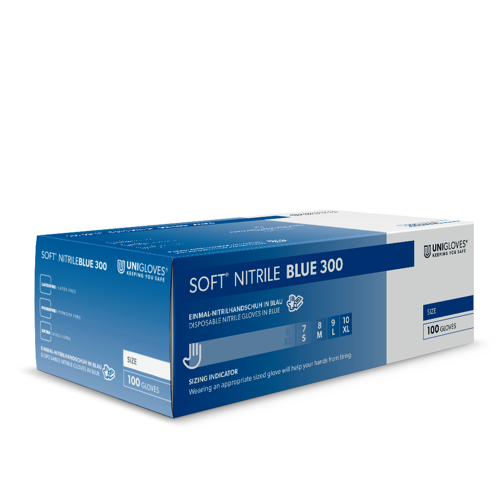 Unigloves SOFT® NITRIL BLUE 300