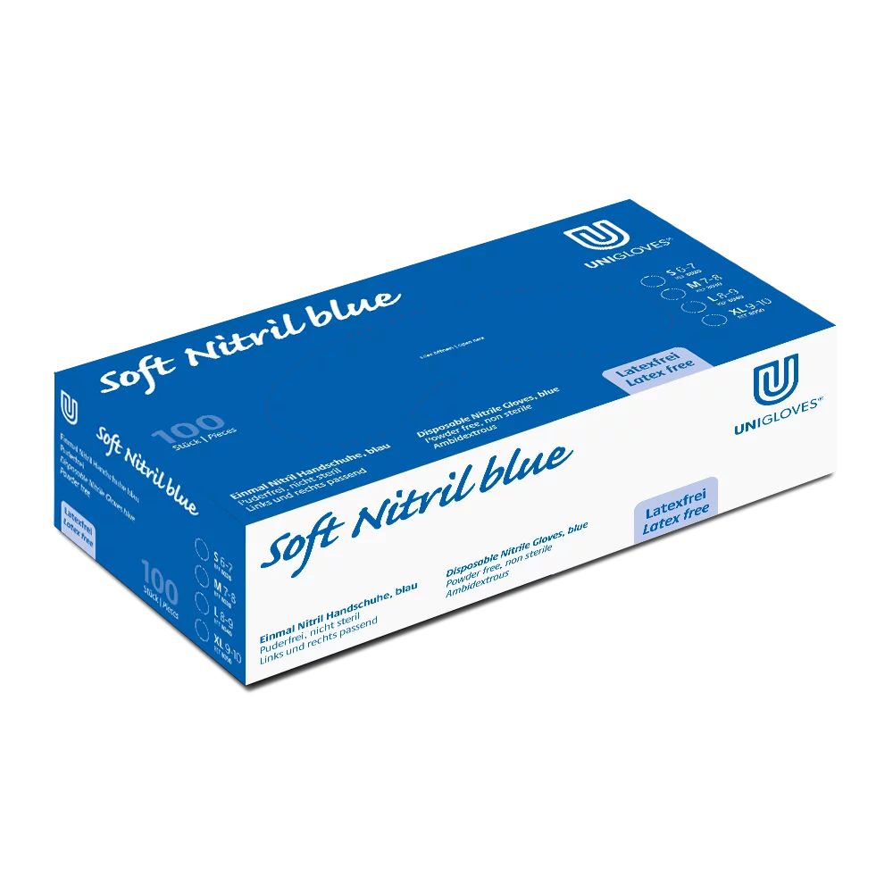 Unigloves Soft Nitrile Blue