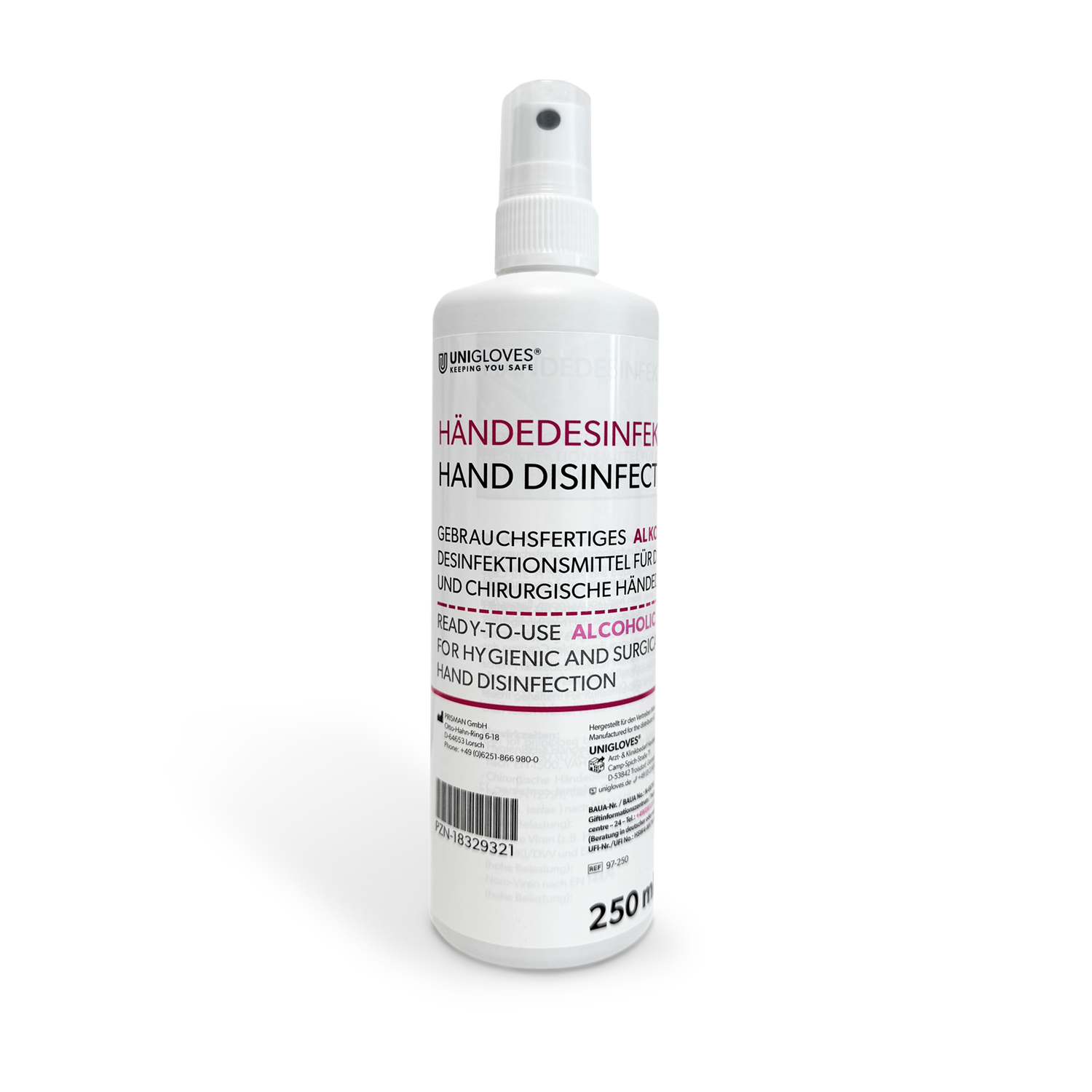 Unigloves Händedesinfektion