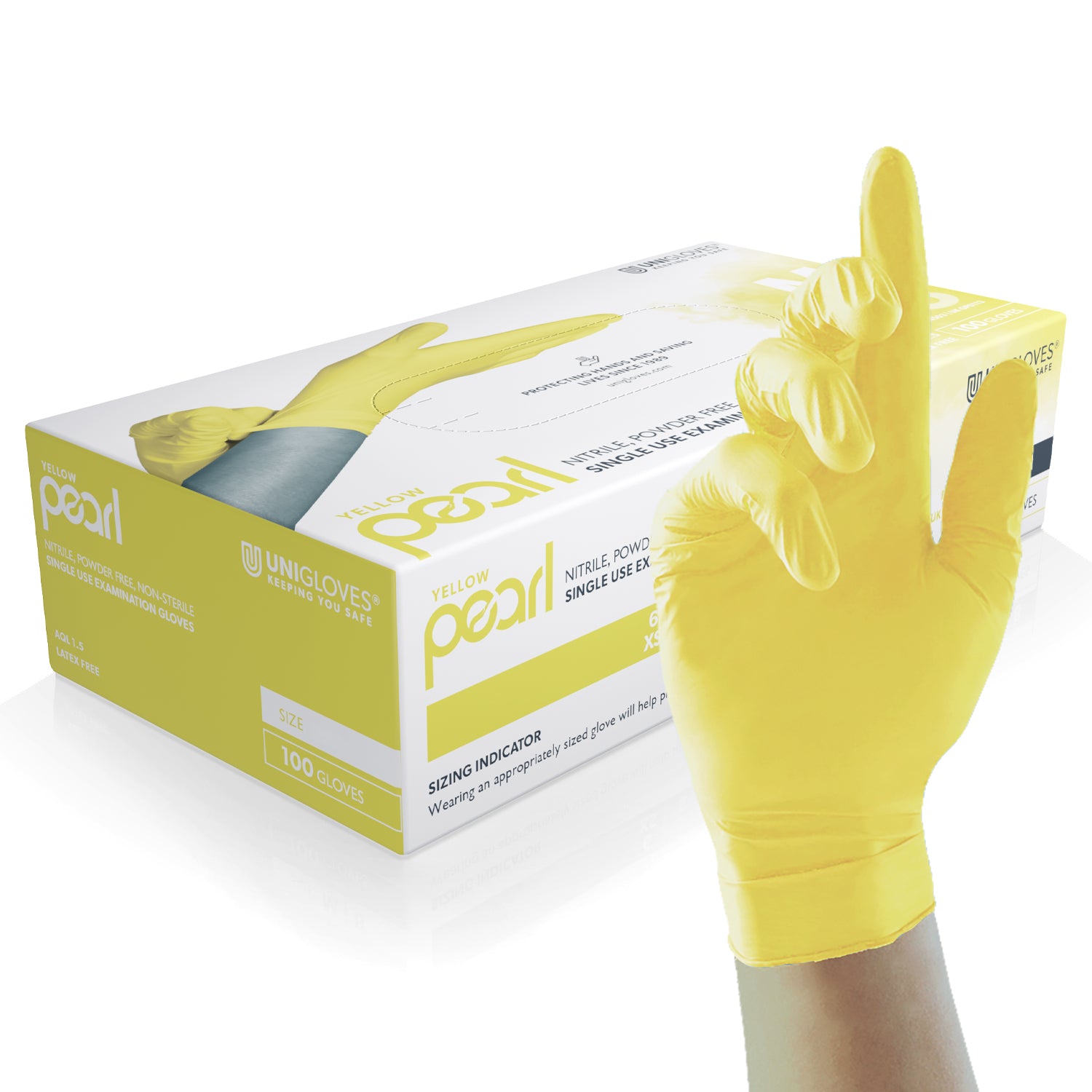 Gelbe Nitrilhandschuhe für die Lebensmittelzubereitung - sicher im Umgang mit Lebensmitteln