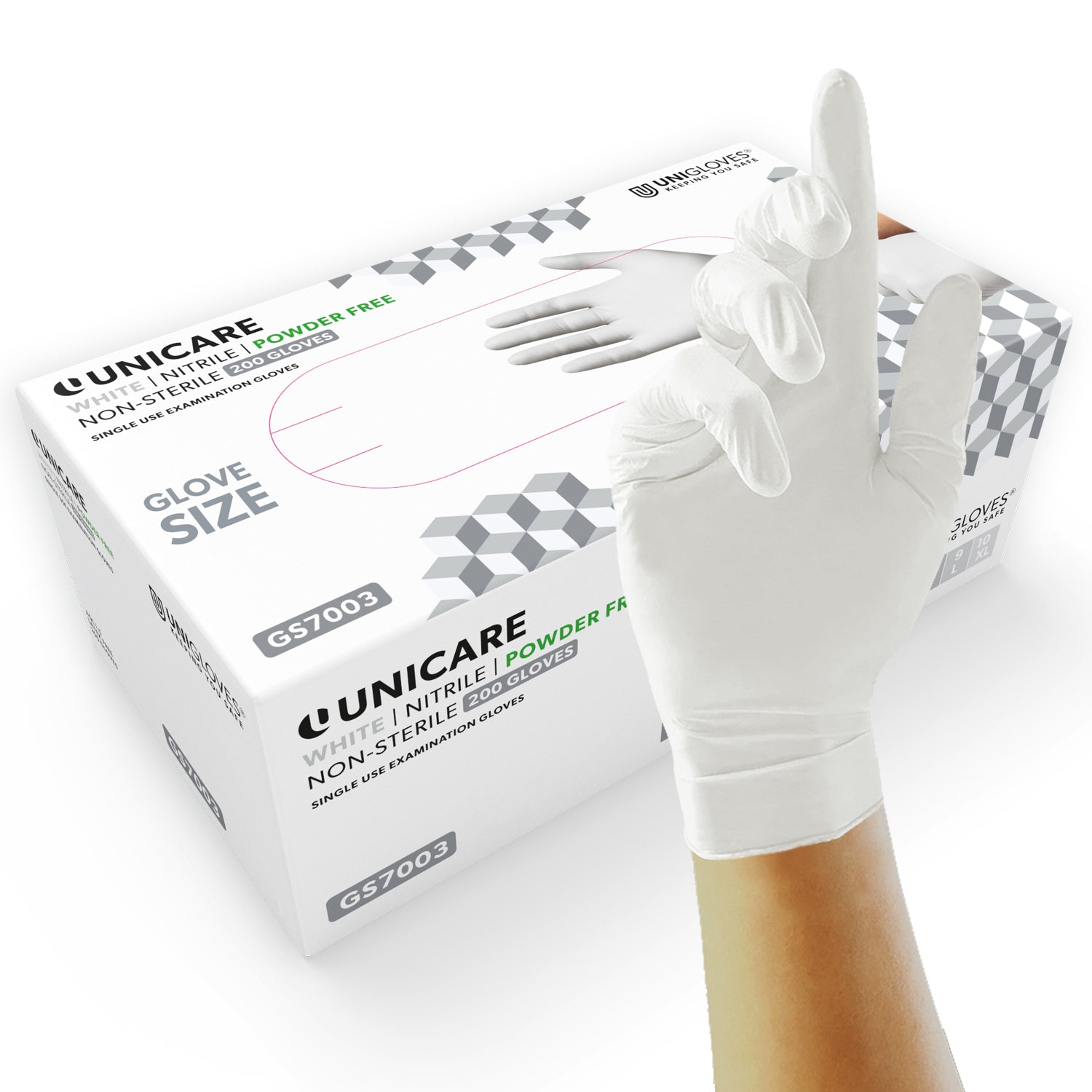 Unicare White Nitril (200er)